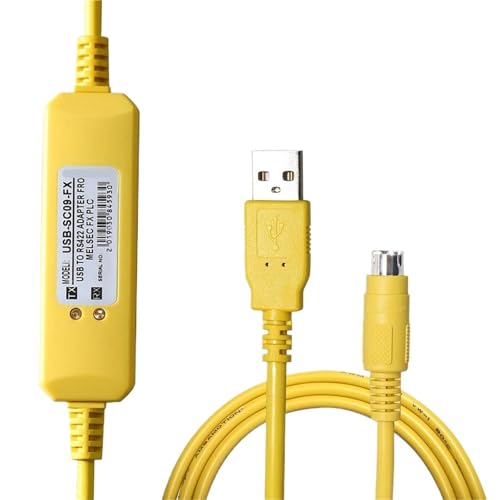 10 stücke USB-SC09-FX for FX Serie Programmierung Kabel FX0N FX1N FX2N FX0S FX1S FX3U FX3G Kommunikation Daten(Yellow) von AKDDNZX