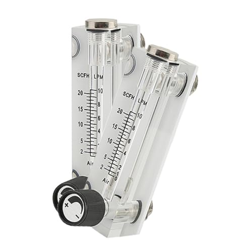 1Pcs Automatisierung Hohe Genauigkeit 120 Lpm Panel Air Flow Meter Acryl Glas Rotameter Sauerstoff Durchflussmesser Und Adapter Zu(DN15 10-100L) von AKDDNZX