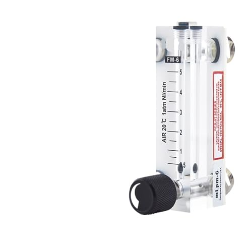 1Pcs Stickstoff Sauerstoff Luft Rotor Gas Flow Meter Flüssigkeit Organische Glas Float Flow Meter(DFG-6T 0.1-1.5L/min) von AKDDNZX