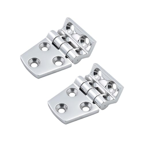 2 STÜCKE Edelstahl 316 Luke Flush Mount Rechts Engel Boot Scharniere Mit 5 Löchern 54mm 66mm Yacht Hardware zubehör(38X54mm) von AKDDNZX