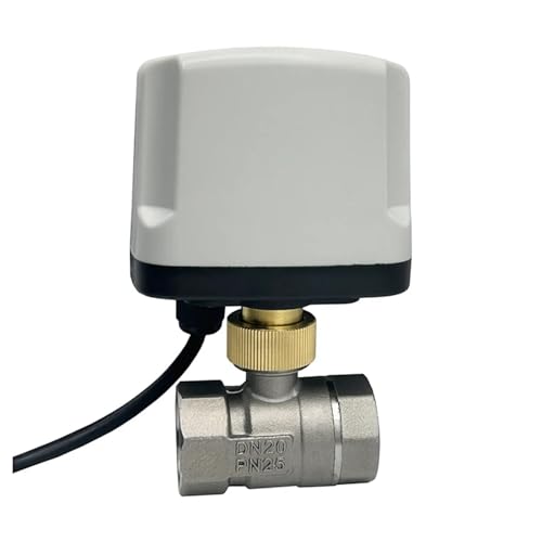 3/4 Zoll 304 Edelstahl motorisierter Kugelhahn 220 V 12 V 24 V 3-Draht 2 Steuerung elektrischer Kugelhahn 1 Stück(220VAC-CR02) von AKDDNZX