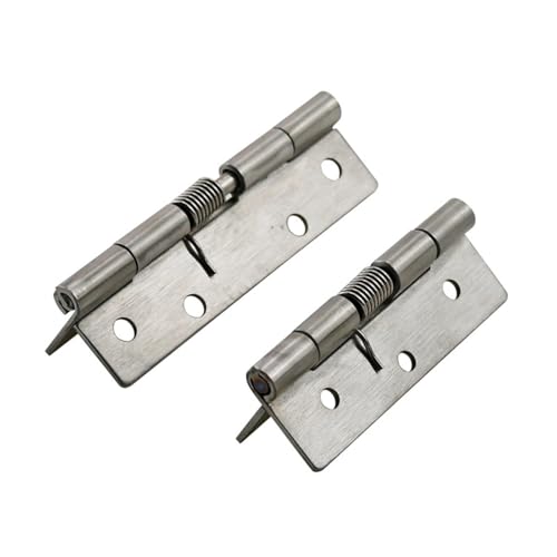 304 Edelstahl-Federscharnier, Industrieausrüstung, Federscharnier, automatisches Rückholfederscharnier, 1 Stück(CL049-1S) von AKDDNZX