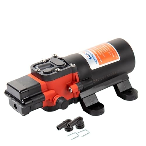40 PSI 12 V 24 V Wasserpumpe Membranpumpe Boot Zubehör Duschen Toiletten RV Camper Yacht Zubehör(SFDP2-010-040-21) von AKDDNZX