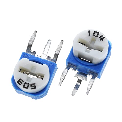 65 Stück RM063 vertikal blau weiß einstellbarer Widerstandssatz 100 Ohm -1 M Ohm 13 Arten * 5 Stück = 65 Stück von AKDDNZX