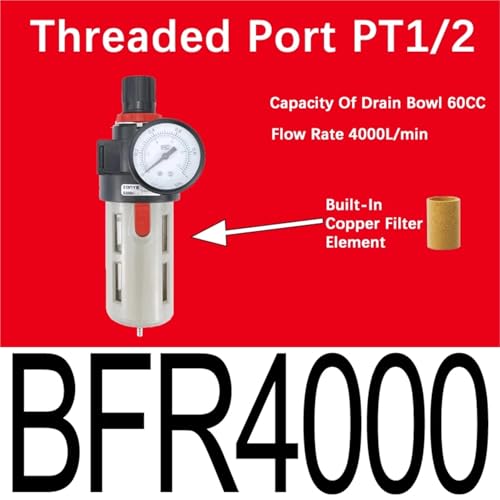 AL/AR/AF/AFC200 BL/BF/BR/BFC2000 3000 4000 PT1/4 "3/8" 1/2 "Luftaufbereitung Pneumatischer Kompressor Filter Ölabscheider(BFR4000,Only Filter) von AKDDNZX
