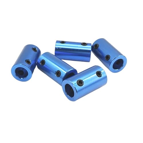 D14L25 Blauer zylindrischer Hardtop-Draht Aluminiumlegierung Kupplungsöffnung 3/4/5/6/6,35/7/8 mm 3D-Druckerteile Schraube Schrittmotor(3mm to 4mm) von AKDDNZX