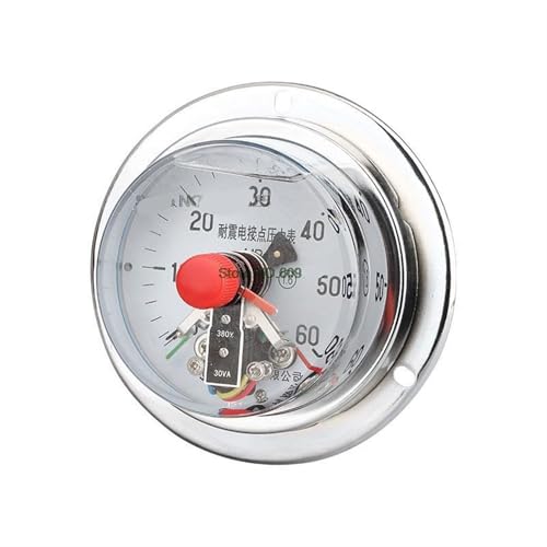 Stoßfester elektrischer Kontaktdruckmesser Axialbandkante YNXC60ZT Magnethilfe 30VA Oberer Unterer Grenzkontrolldruck(-0.1-0.5Mpa) von AKDDNZX