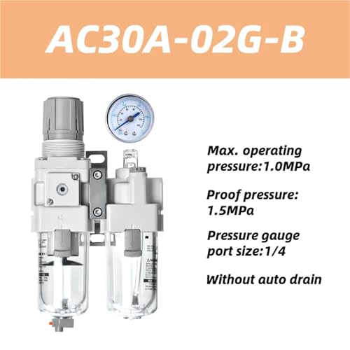 Typ Öl-Wasser-Abscheider Feinfiltration Doppelteil AC20A-02G-B Einbautisch AC20A-02E-B automatische Entwässerung AC30A-02CG-B(AC30A-02G-B) von AKDDNZX
