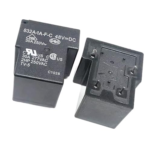 832A-1A-FC 12VDC 48VDC 110VDC 832A-1A-FS 24VDC 832A-1A-C-12VDC 832HA1-1A-FC Leistungsrelais 30A 250VAC 4-polig(832HA1-1A-F-C 12VDC) von AKDJKGTKJ