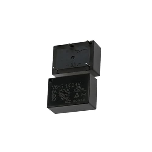 HEIßER 24V V6-S-DC24V V6 S DC24V V6SDC24V 24VDC DC24V 24V 16A 4PIN Relais(10PCS) von AKDJKGTKJ