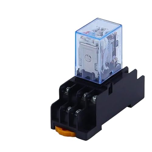 MY3NJ Elektromagnetische Spule Allgemeines DPDT Leistungsrelais DPDT 11Pins HH53P AC12V AC24V AC220V Miniaturrelais & PYF11A Basis VaneAims(AC 12V) von AKDJKGTKJ