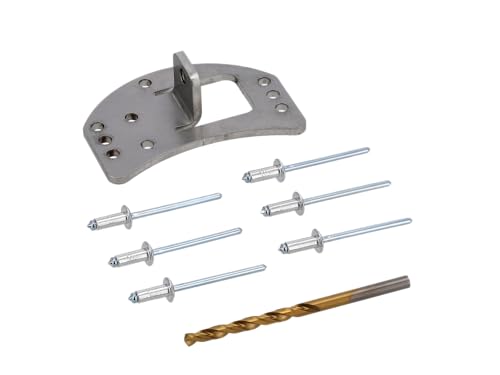 Set: Reparaturblech Rahmenobergurt, mit 6x Blindniete + HSS-Spiralbohrer von AKF