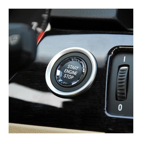 Autoinnendekoration Für X1 E84 E81 E87 X5 E70 X6 E71 E90 E60 E91 E92 E93 Z4 E89 / Auto Motor Start Stop Schalter Taste Aufkleber Innenverkleidung(Black) von AKFMKSN