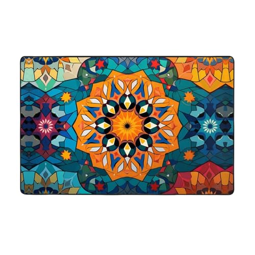 AKGFFDS Flanellstoff-Teppich mit grafischer Illustration, 152,4 x 99,1 cm, Bodenmatte für Wohnzimmer, Büro, Couchtisch, Bett, Balkon von AKGFFDS