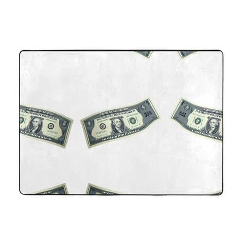 AKGFFDS Paper Tickets Druckteppich, 203,2 x 147,3 cm, für Wohnzimmer, Büro, Couchtisch, Bett, Balkon, weich, flauschig, wasserabsorbierend, langlebig von AKGFFDS