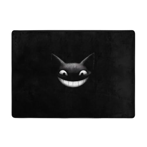 AKGFFDS Silly Laughing Teppich mit Fledermausdruck, 203,2 x 147,3 cm, für Wohnzimmer, Büro, Couchtisch, Bett, Balkon, weich, flauschig, wasserabsorbierend, langlebig von AKGFFDS