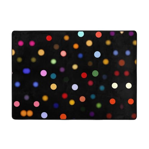AKGFFDS Starry Printing Teppich, 203,2 x 147,3 cm, für Wohnzimmer, Büro, Couchtisch, Bett, Balkon, weich, flauschig, wasserabsorbierend, langlebig von AKGFFDS