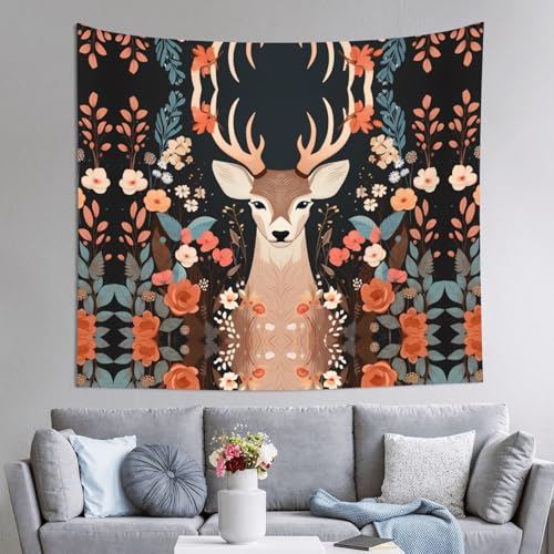 AKGFFDS Tapisserie Demure Hirschdruck, 152,4 x 129,5 cm, weich, leicht, für den Innen- und Außenbereich. Für Schlafzimmer, Schlafsaal, Strandtuch, Picknicktücher AKGFFDS Tapisserie Demure Hirschdruck, 152,4 x 129,5 cm, weich, leicht, für den Innen- und Außenbereich. Für Schlafzimmer, Schlafsaal, Strandtuch, Picknicktücher von AKGFFDS
