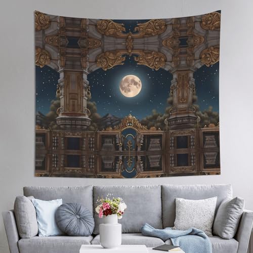 AKGFFDS Wandteppich, Sternenschloss, 152,4 x 129,5 cm, weich, leicht, für den Innen- und Außenbereich. Für Schlafzimmer, Schlafsaal, Strandtuch, Picknicktücher AKGFFDS Wandteppich, Sternenschloss, 152,4 x 129,5 cm, weich, leicht, für den Innen- und Außenbereich. Für Schlafzimmer, Schlafsaal, Strandtuch, Picknicktücher von AKGFFDS