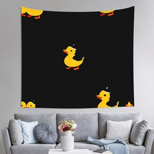 AKGFFDS Wandteppich, niedlicher kleiner gelber Entendruck, 152,4 x 129,5 cm, weich, leicht für den Innen- und Außenbereich. Für Schlafzimmer, Schlafsaal, Strandtuch, Picknicktücher AKGFFDS Wandteppich, niedlicher kleiner gelber Entendruck, 152,4 x 129,5 cm, weich, leicht für den Innen- und Außenbereich. Für Schlafzimmer, Schlafsaal, Strandtuch, Picknicktücher von AKGFFDS