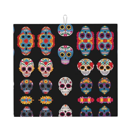 Abtropfmatte für Küche AKGFFDS Day of the Dead Masken Druck ultra saugfähig, wendbar und stilvoll Küche Arbeitsplatte Matte Abtropfmatte für Küche AKGFFDS Day of the Dead Masken Druck ultra saugfähig, wendbar und stilvoll Küche Arbeitsplatte Matte von AKGFFDS