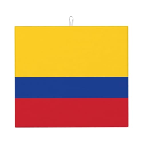 Abtropfmatte für Küche AKGFFDS Flagge von Kolumbien Druck ultra saugfähig, wendbar und stilvoll Küche Arbeitsplatte Matte Abtropfmatte für Küche AKGFFDS Flagge von Kolumbien Druck ultra saugfähig, wendbar und stilvoll Küche Arbeitsplatte Matte von AKGFFDS
