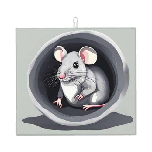 Abtropfmatte für Küche AKGFFDS Maus im Loch Druck ultra saugfähig, wendbar und stilvoll Küche Arbeitsplatte Matte Abtropfmatte für Küche AKGFFDS Maus im Loch Druck ultra saugfähig, wendbar und stilvoll Küche Arbeitsplatte Matte von AKGFFDS