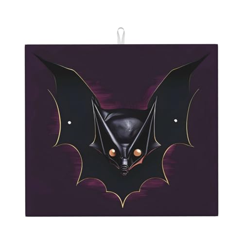 Abtropfmatte für Küche AKGFFDS Schwarz Geist Fledermaus Druck ultra saugfähig, wendbar und stilvoll Küche Arbeitsplatte Matte Abtropfmatte für Küche AKGFFDS Schwarz Geist Fledermaus Druck ultra saugfähig, wendbar und stilvoll Küche Arbeitsplatte Matte von AKGFFDS