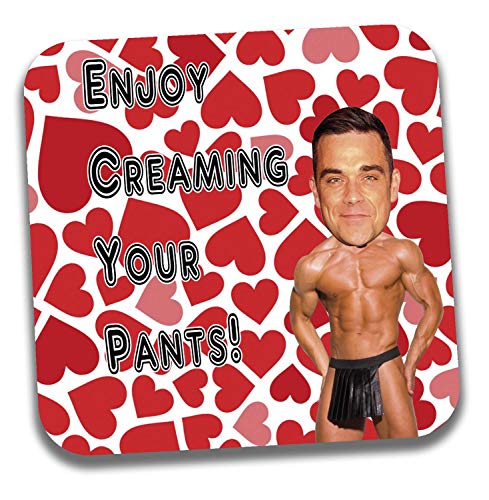Funny/Rude Geschenk Sexy Hunk Untersetzer – Für die Robbie Williams Admirer von AKGifts