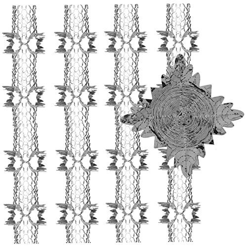 AKH® Weihnachts-Foliengirlande | 2 Stück 2,7 m Foliengirlande | Xmas Hängende Wirbel Dekorationen | Weihnachten Deckendekorationen | Weihnachtsgirlande | Weihnachtsfeier Baumschmuck (Silber) von AKH