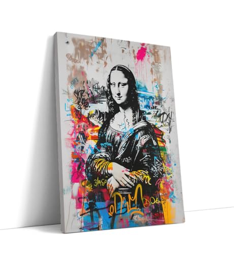 AKINDA Art Gallery - Bild mit Rahmen 60 x 80 cm - Mona Lisa Pop Art - Bunte Graffiti - Kreative Malerei - Wohnkultur - Graffiti-Stil - Geschenkidee für Wohnkultur AKINDA Art Gallery - Bild mit Rahmen 60 x 80 cm - Mona Lisa Pop Art - Bunte Graffiti - Kreative Malerei - Wohnkultur - Graffiti-Stil - Geschenkidee für Wohnkultur von AKINDA