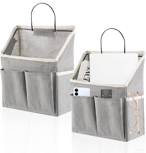 AKINSTER Hängeorganizer, 2 Stück Spind Organizer Wasserfeste Hängeaufbewahrung Faltbarer Hänge Organizer Wandorganizer mit 3 Fächern für Schlafzimmer Büro Badezimmer Küche Camping von AKINSTER