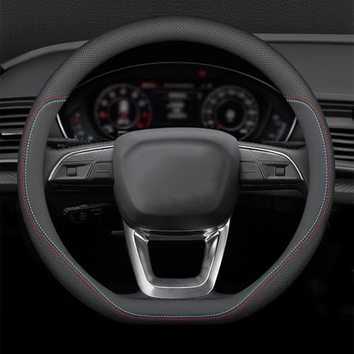 AKKDYS Auto Lenkradabdeckung, Für Kia Cee'd 2007-2024, Rutschfester Atmungsaktiver All-Inclusive-Lenkradbezug, Auto Innere Zubehör,D-D Type von AKKDYS