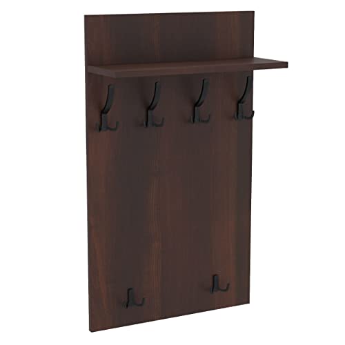 AKKE 100x60 | MAXI Garderobenpaneel Wandgarderobe Garderobe Wandpaneel Kleiderstange SCHWARZ | WALNUSS von AKKE