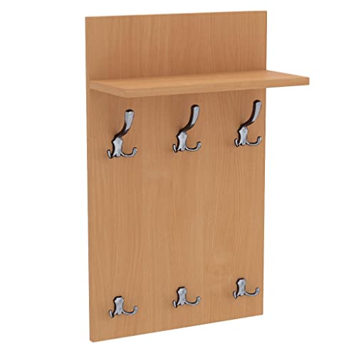 AKKE 70x40 | MEDI Garderobenpaneel Wandgarderobe Garderobe Wandpaneel Kleiderstange CHROM | BAYERISCHE BUCHE von AKKE