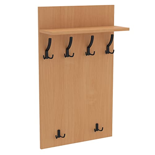 AKKE 120x60 | MAXI Garderobenpaneel Wandgarderobe Garderobe Wandpaneel Kleiderstange SCHWARZ | BAYERISCHE BUCHE von AKKE