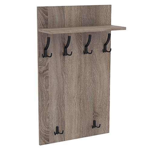 AKKE 120x60 | MAXI Garderobenpaneel Wandgarderobe Garderobe Wandpaneel Kleiderstange SCHWARZ | TRÜFFEL von AKKE