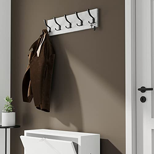 AKKE 15x60 | PICO Garderobenleiste Wandgarderobe Garderobe Wandpaneel Kleiderstange SCHWARZ | BETON von AKKE