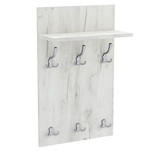 AKKE 70x40 | MEDI Garderobenpaneel Wandgarderobe Garderobe Wandpaneel Kleiderstange ALUMINIUM | WHITE CRAFT von AKKE