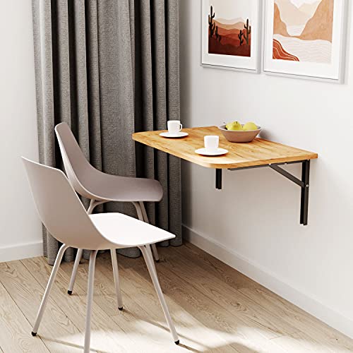 Mikon 70x40 | Wandklapptisch mit abgerundete Ecken Klapptisch Wandtisch Küchentisch Schreibtisch Kindertisch | Gold Craft von Mikon