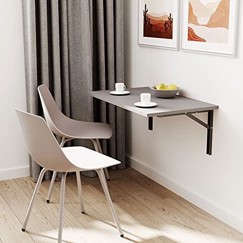 mikon 80x50 | Wandklapptisch Klapptisch Wandtisch Küchentisch Schreibtisch Kindertisch | Light Graphite von mikon