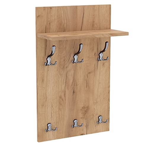 AKKE 90x50 | MEDI Garderobenpaneel Wandgarderobe Garderobe Wandpaneel Kleiderstange CHROM | GOLD CRAFT von AKKE