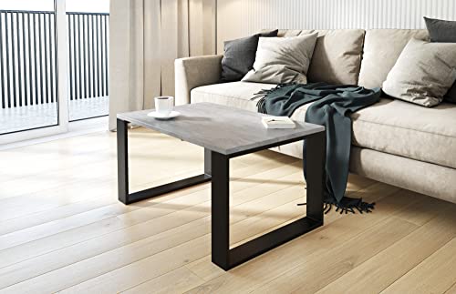 AKKE Außergewöhnlicher Couchtisch Beistelltisch für Wohnzimmer | Kaffee Tee Wohnzimmertisch Tisch | Coffee Table | Zimmer Schlafzimmer Möbel | Deko Modern Beton 70 x 40 x 55 von AKKE