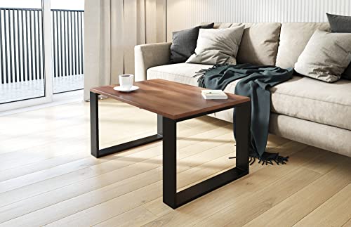 AKKE Außergewöhnlicher Couchtisch Beistelltisch für Wohnzimmer | Kaffee Tee Wohnzimmertisch Tisch | Coffee Table | Zimmer Schlafzimmer Möbel | Deko Modern Burgund 90 x 40 x 55 von AKKE