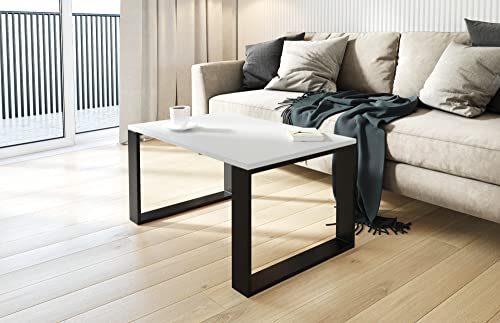 AKKE Außergewöhnlicher Couchtisch Beistelltisch für Wohnzimmer | Kaffee Tee Wohnzimmertisch Tisch | Coffee Table | Zimmer Schlafzimmer Möbel | Deko Modern Hellgrau 100 x 60 x 55 von AKKE