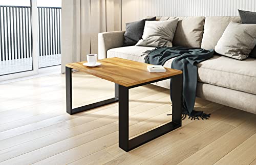 AKKE Außergewöhnlicher Couchtisch Beistelltisch für Wohnzimmer | Kaffee Tee Wohnzimmertisch Tisch | Coffee Table | Zimmer Schlafzimmer Möbel | Deko Modern Marino Walnut 80 x 60 x 55 von AKKE