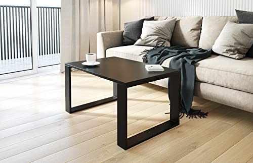 AKKE Außergewöhnlicher Couchtisch Beistelltisch für Wohnzimmer | Kaffee Tee Wohnzimmertisch Tisch | Coffee Table | Zimmer Schlafzimmer Möbel | Deko Modern Schwarz 100 x 60 x 55 von AKKE