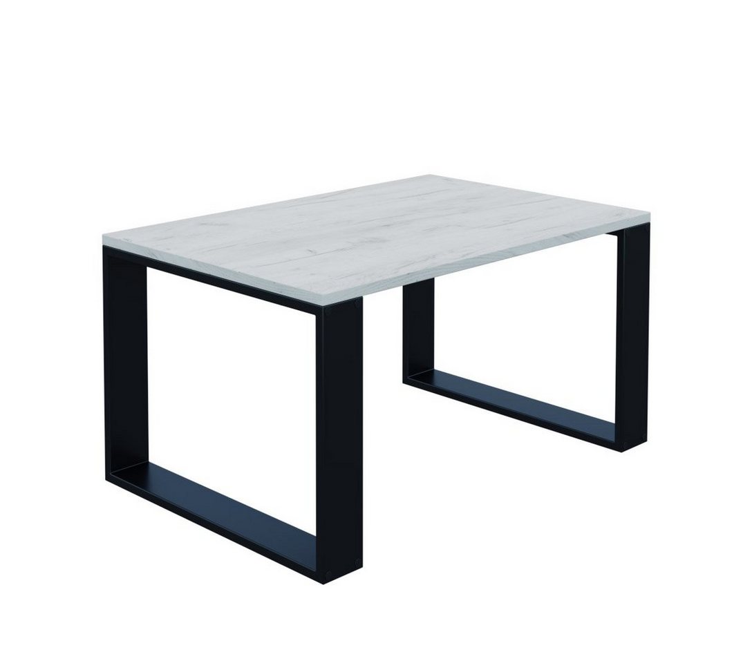 AKKE Couchtisch (PVC), Außergewöhnlicher Höhe:45 cm Deko Modern mit schwarzen Beinen 2mm von AKKE