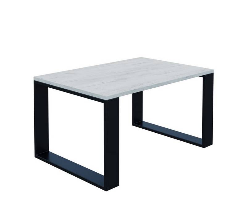 AKKE Couchtisch (PVC), Außergewöhnlicher Höhe:45 cm Deko Modern mit schwarzen Beinen 2mm von AKKE