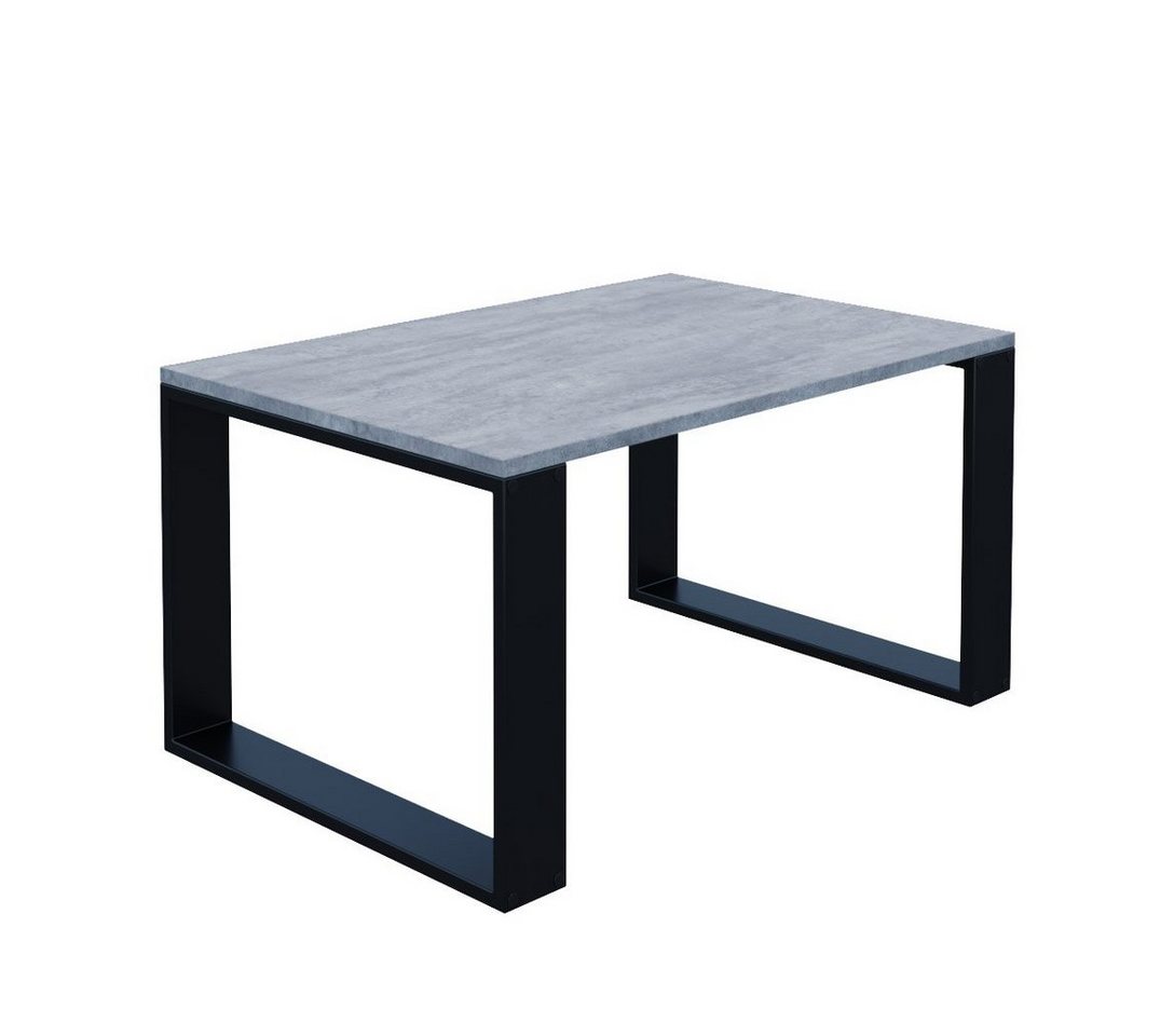 AKKE Couchtisch (PVC), Außergewöhnlicher Höhe:45 cm Deko Modern mit schwarzen Beinen 2mm von AKKE